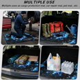 thumbnail image 3 of Jeiento Glow Blue Dolphin Flower Car Trunk Mat 29"x39", Pet Friendly Cargo Liner Ocean Beach Travel Car Mat, 3 of 7