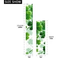 thumbnail image 3 of Coolnut St. Patrick's Day Green Clover Table Runner 18x72in,Coffee Table Runners, Dresser Scarf, Outdoor Short Small Dining Table Runners, Geometric for Dinner Parties, Wedding225 Home Decor, 3 of 6