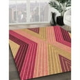thumbnail image 3 of Ahgly Company Machine Washable Indoor Rectangle Transitional Crimson Red Area Rugs, 8' x 12', 3 of 7