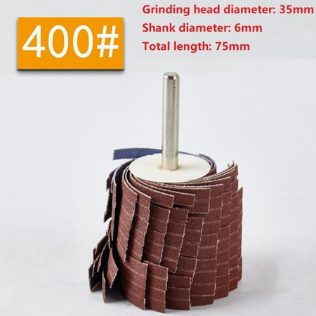 

1pc 35*45*6mm Mounted Abrasive Sanding Cloth Wire Striping Grinding Wheel