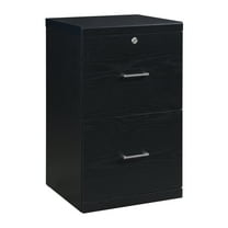 Alpine 2-Drawer Engineered Wood  Vertical File with Lockdowel  in Black