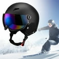 thumbnail image 6 of figatia Snow Sports Helmet Windproof Breathable Snowboard Helmet Protection Goggles for Adults for Skateboarding Winter Sports Black XL, 6 of 8