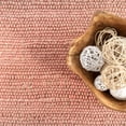 thumbnail image 4 of nuLOOM Elfriede Farmhouse Jute Blend Area Rug, 8' 6" x 11' 6", Pink, 4 of 9