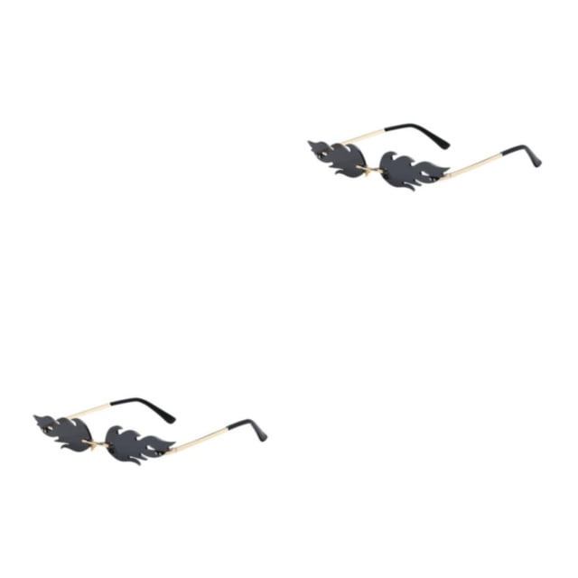 Gafas de Sol Flame And Fire Qarigey Sin Marco Gris 2piezas