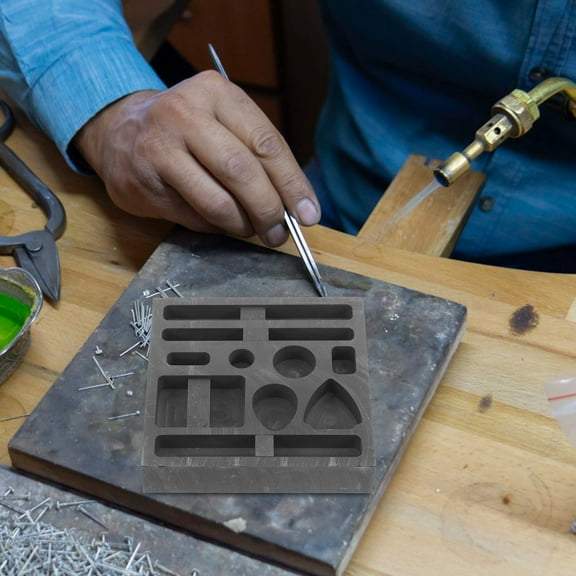 Pawsdot Graphite Casting Mold Black for Home Metal Smelting Experiments