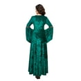 thumbnail image 7 of GYQMBT Renaissance Women Velvet dresses, Medieval Gothic Retro Dress Halloween Irish Vintage Victorian Faire Costumes Cosplay Party,S, 7 of 7