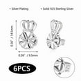 thumbnail image 5 of 3 Pairs Earring Lifters, Hypoallergenic Secure Earring Backs for Droopy Ears, Adjustable Earring Backs for Heavy Earring Heavy Earrin, 5 of 7