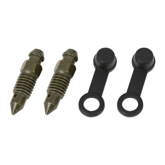 2Pcs M8x1.25mm Motorcycle Bleeder Screws with Cap Banjo Bolt for Motorbike Brake Master Cylinder