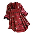 thumbnail image 1 of Betiyuaoe T Shirts T-shirt à Col Rond à Manches Longues et Manches Longues pour Femme, 1 of 4