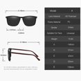thumbnail image 4 of Gafas de sol polarizadas de lujo para hombres y mujeres, gafas de sol cuadradas de viaje, gafas de diseñador de marca Vintage, UV400, 4 of 4