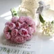 thumbnail image 4 of Rose Pink Peony Artificial Flowers Silk Bouquet 27heads Roses Fake Flower for Table Vase Arrange Home Wedding Decoration Flowers, 4 of 5