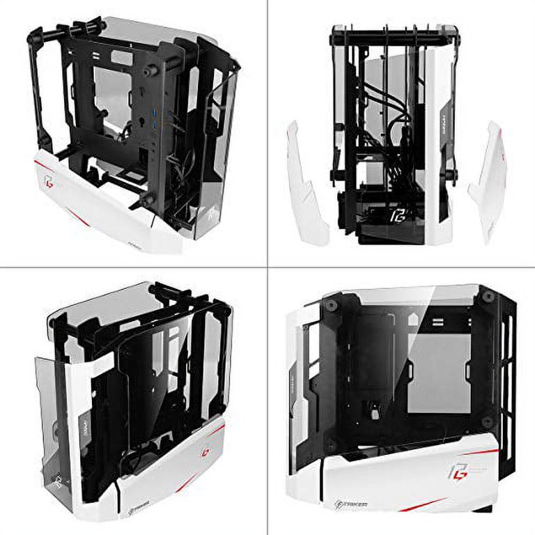 Antec STRIKERPGEITX Striker Phantom Gaming Aluminum And Steel Itx Computer  Case, Front Gpu Mount, Up To 4 X 120 Mm Fan Support, Usb 3.1 Type-c Ready 