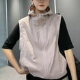 thumbnail image 2 of Yteetum Tank Top for Women Hooded Zipper Sun Vest Jackets Top Sleeveless Hooded UPF 50+ Sun Protection Blouse Ladies Casual Solid Color Lightweight Comfortable Uv Protection Tank Tops, 2 of 4