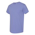 thumbnail image 2 of Men Heavy Cotton Multi Colors T-Shirt Color Violet Large Size, 2 of 5