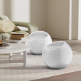 thumbnail image 5 of MoNiBloom Ball Shaped Stool, Armless Floor Sofa Modern Chair Seat for Living Room, Bedroom and Reading Room, White, 5 of 9