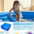 thumbnail image 4 of Portable Collapsible Swimming pool footbath Bath Inflatable Multifunctional Foot Wash Basin Beach Camping Home Blue Foot Bath C, 4 of 6