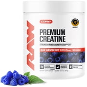 RAW Nutrition Essential Creatine Monohydrate Powder, 5g Per Serving, Blue Raspberry, 50 Servings