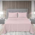 thumbnail image 2 of EASYCOT Queen Sheet Set 800 Thread Count Egyptian Cotton 4-Piece Deep Pocket 10" Soft & Breathable - Pink, 2 of 7