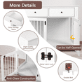 thumbnail image 7 of Waleaf 44" Large Dog Crate Kennel Furniture with 2 Storage Drawers for inside, Wooden Pet Cage for Medium Large Dogs, 7 of 7