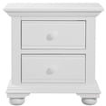 thumbnail image 5 of Pemberly Row Contemporary Eggshell White 2-Drawer Wood Nightstand, 5 of 9