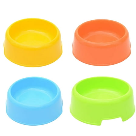 Laklulu 4pcs Dog Bowls Cat Bowls Plastic Bowls