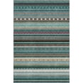 thumbnail image 2 of Addison Rugs Mayfield Premium Machine Washable Transitional Stripes Teal Rectangle Rug, 10' x 14', 2 of 6