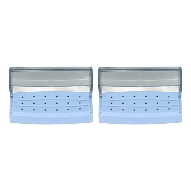 Dental Bur Autoclavable Case,2pcs Dental Bur Holder Dental Bur Box