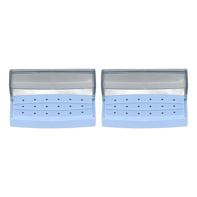 Soporte para fresa dental, 2 piezas Soporte para fresa dental Agujeros para caja de fresa dental Estuche para fresa dental confiable y duradero