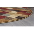 thumbnail image 5 of Festival Contemporary 5' Round Multi-Color Polypropylene Indoor Area Rug, 5 of 6
