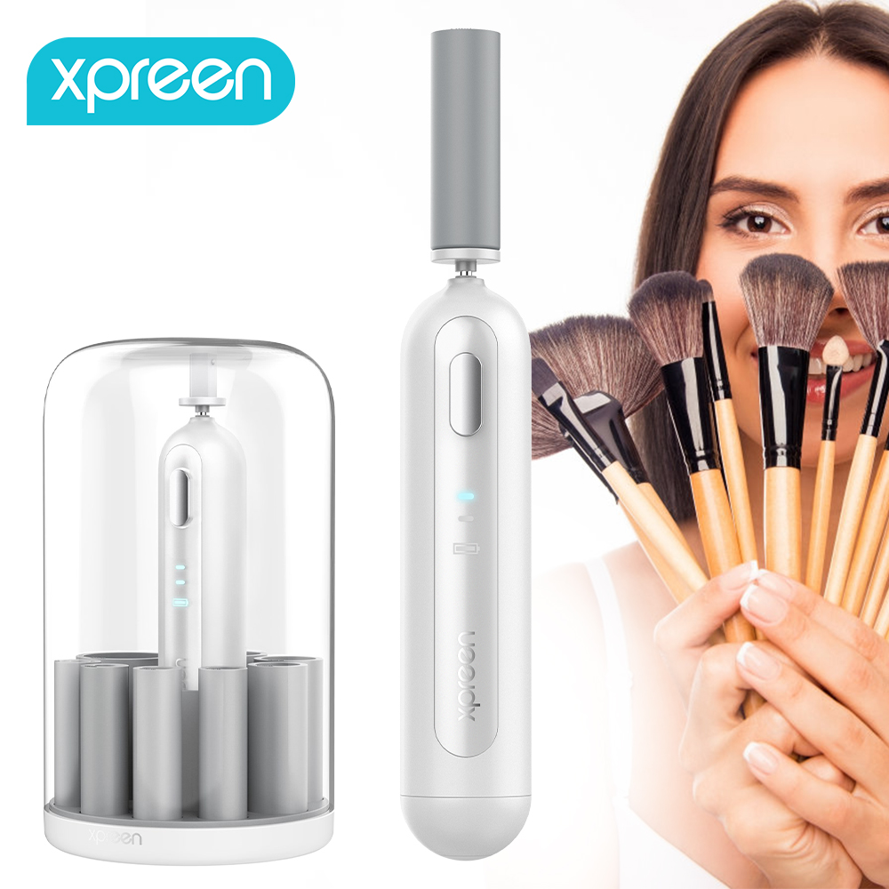 Makeup Brush Cleaner Dryer, XPREEN Super-Fast Electric ...