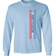 thumbnail image 2 of Fair Game Mustang Pony Stripe Ford Long Sleeve Shirt-Light-Blue-Large, 2 of 6