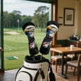 thumbnail image 4 of Yuyamidu Eagle Golf Club Covers Waterproof Golf Head Covers Driver Covers American Flag Fariway Wood Headcover Hybrid Covers Leather Golf Headcover, 4 of 7