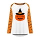 thumbnail image 4 of Blusa suelta informal de manga larga con cuello redondo para mujer, camisas con estampado de Halloween Fridja  fjkfkj2351, 4 of 5