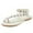 White, variant on Womens Gladiator Sandals Comfortable Bohemian Flip Flops Casual Beach Slide Sandals for Women Lightweight Summer Shoes