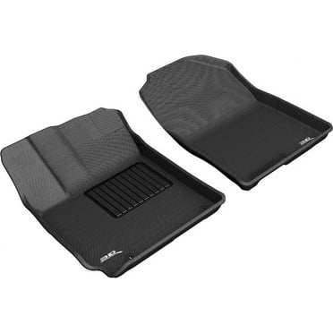 3D MAXpider Custom Fit Kagu Floor Mat (Black) Compatible with Hyundai KONA 2018-2023 - Front Row