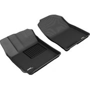 3D MAXpider Custom Fit Kagu Floor Mat (Black) Compatible with Hyundai KONA 2018-2023 - Front Row