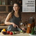 thumbnail image 4 of Deco Chef 16 Piece Kitchen Knife Set Wood Handles Chef Knife Cleaver Kitchen Shears and More, 4 of 9
