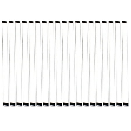 

1 Set 100Pcs Sealer Plastic Bag Sealer Clips Sticks Food Clips Clamp for Food Storage Fresh Keeping (White)