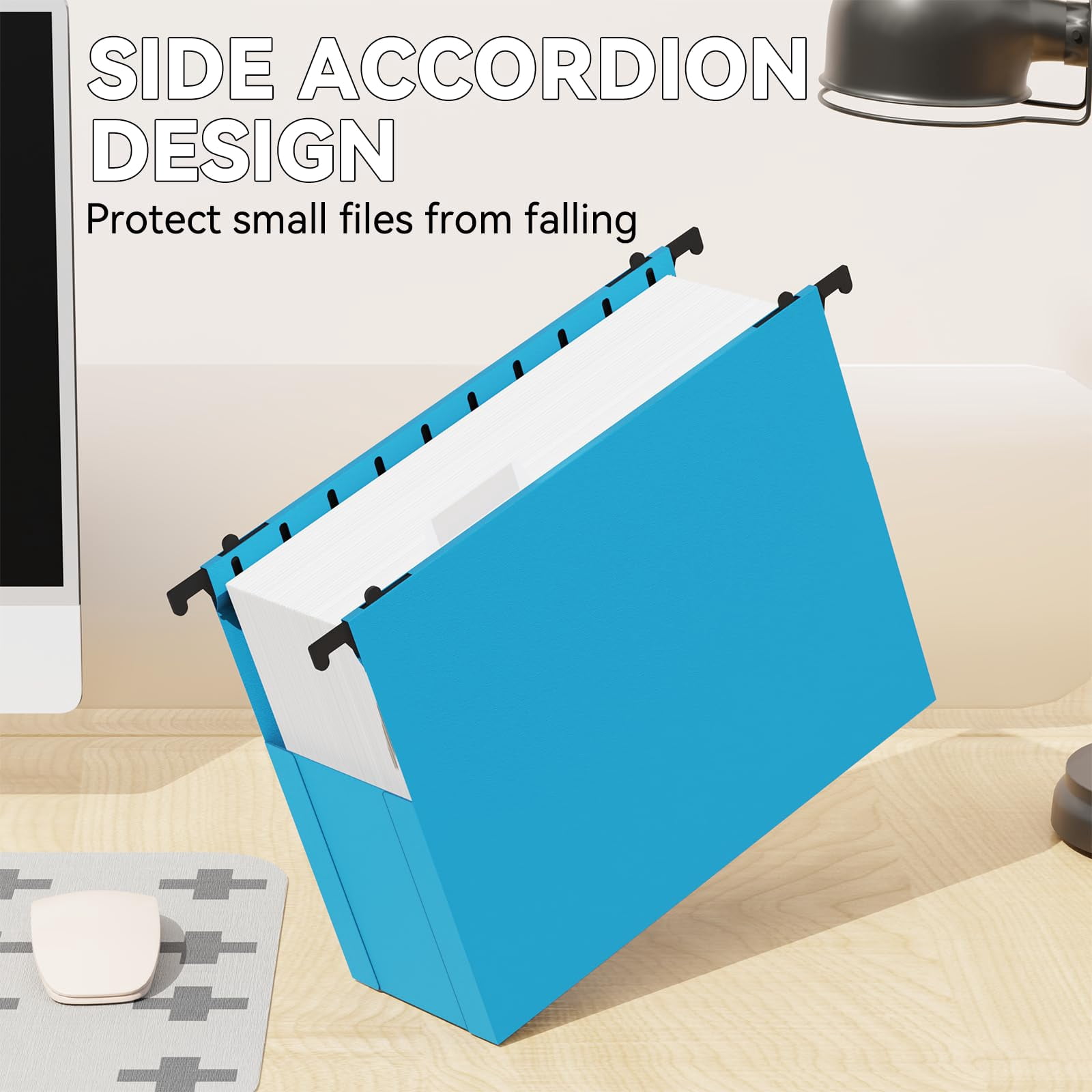 Plastic Expandable Hanging File Folder Letter Size Heavy Duty 3 Inch Expansion 6 Pack Extra Capacity Folders Accordian Pocket Adjustable Tabs Organizer For Bulky Files-colored