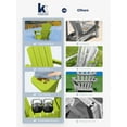 thumbnail image 2 of VOUA Folding Adirondack Chair, HDPE Plastic Patio Chairs Perfect for Outdoor, Lawn, Garden, Deck, Outside, Apple Green, 2 of 7