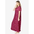 thumbnail image 2 of Dreams & Co. Plus Size Long Floral Print Cotton Gown, 2 of 6