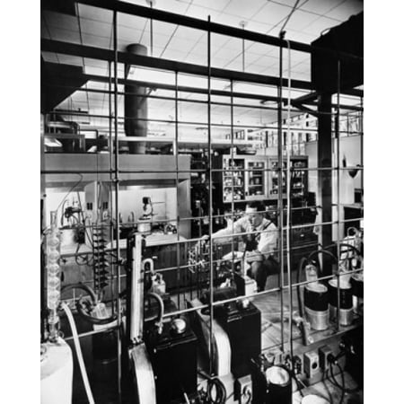 Scientist working in the physical research laboratory Dow Chemical Company Canvas Art -  (18 x