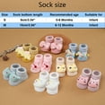 thumbnail image 3 of TOOYOU Baby Girls Socks Infant Newborn Cartoon Non Slip Socks Walking Shoes Infant Slippers Size 0-6 Months, 3 of 5