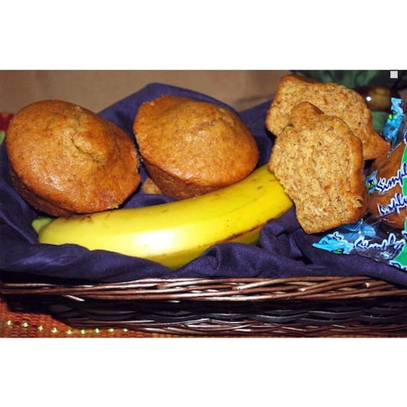 Sky Blue Foods Whole Grain Simply Banana Mini Muffin, 1.6 Ounce -- 96 per case