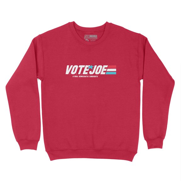 Function - Vote Joe Biden Democratic Candidate Rally Campaign Kids Classic Cartoon Logo Fashion Crew Neck Sweatshirt