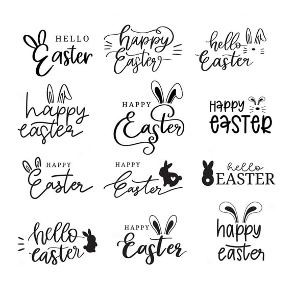 Easter Letter Clear Silicone Stamp for DIY Invitation Card Scrapbooking Paper