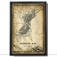 thumbnail image 2 of Thunder Bay Vintage Map Prints Canvas, Ontario Map Art Canvas, Canvas, Thunder Bay Map City style vintage Canvas , Canvas Wall Art, Street Map Artwork Canvas, 2 of 6