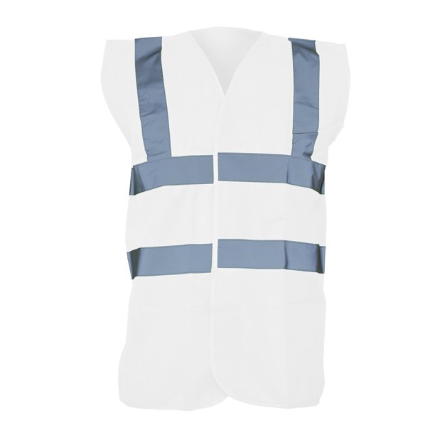 Yoko- Chaleco reflectante Modelo Premium unisex (Blanco)