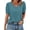 Pine Blue, variant on WIHOLL Womens Tops Vneck Puff Sleeve Buttons Summer Ladies Shirts Plus Size Blouses Dressy Casual Spring Outfits