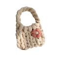 thumbnail image 2 of Bolsa de crochet de mujeres Bolsa acolchada Accesorio Femenino Accesorio Multipropósito de tejido de tejido Bolso de punto para la fiesta de viaje de Caqui, 2 of 8